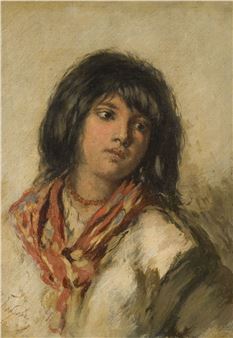 PORTRÄT EINES MÄDCHENS - Viktor Alexejewitsch Bobrof