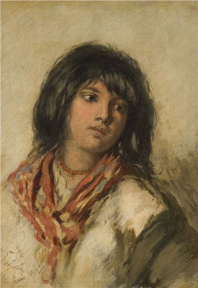 PORTRÄT EINES MÄDCHENS - Viktor Alexejewitsch Bobrof