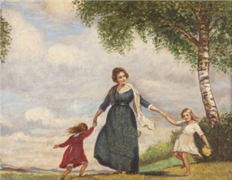 MUTTER MIT ZWEI TÖCHTERN - Dimitri Semakov