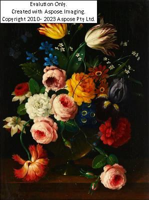 (Wien 1927-2008) Blumenstück by Erick Josef Dogarth