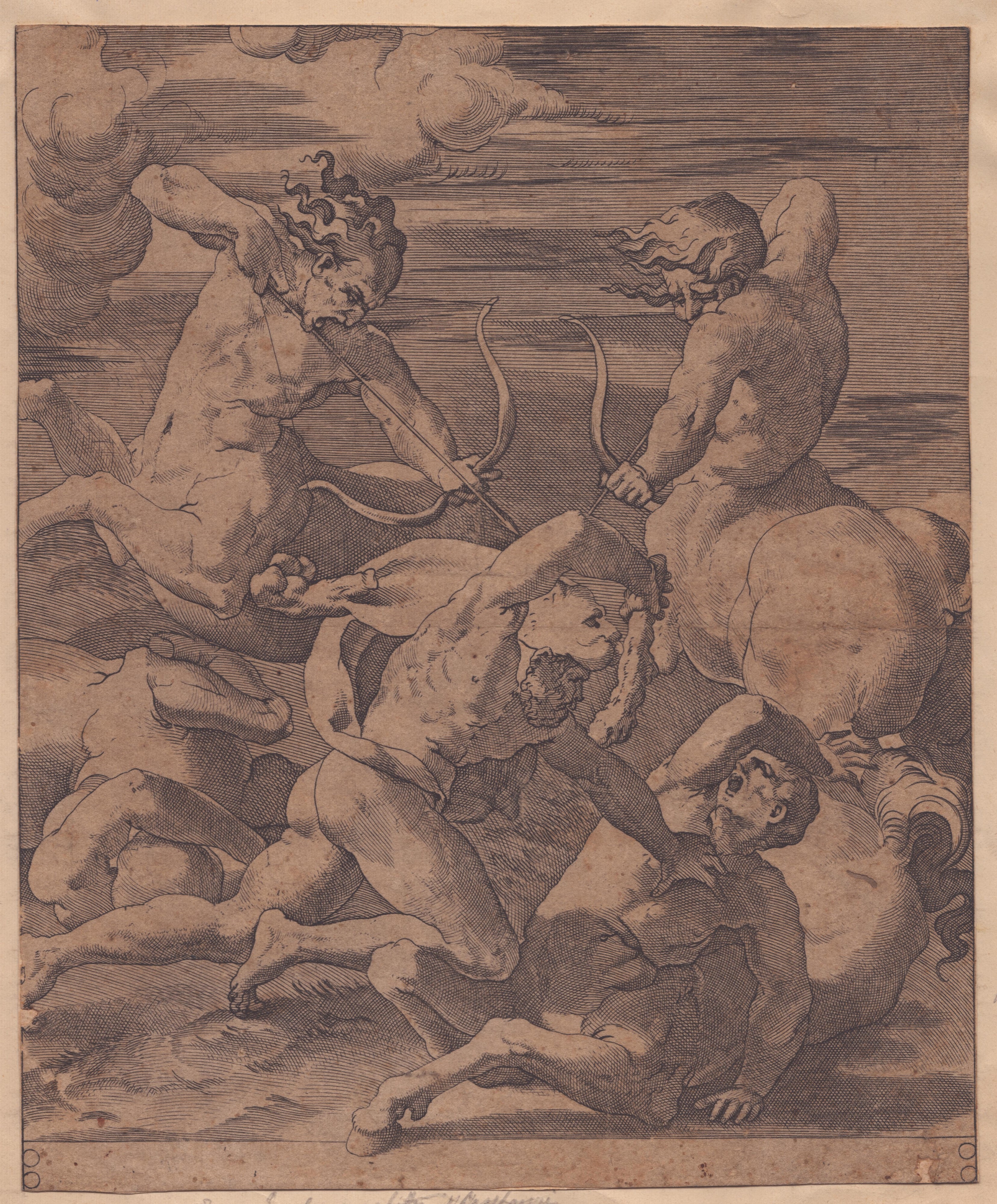 Gian Jacopo Caraglio | Hercules fights the centaurs | MutualArt