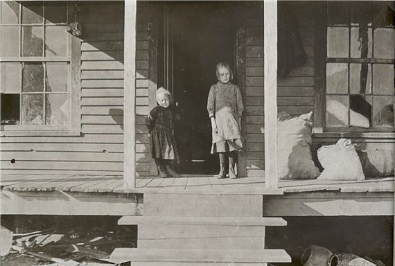 LEWIS HINE 1874-1940 "Two girls on porch, No. Carolina", 190 - Lot 144 by Lewis Hine