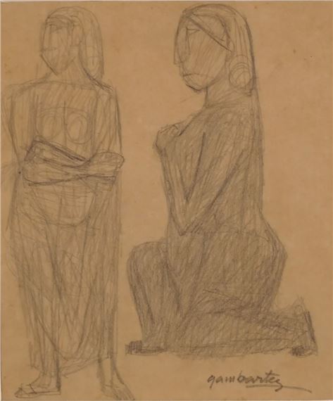 DOS FIGURAS by Leónidas Gambartes