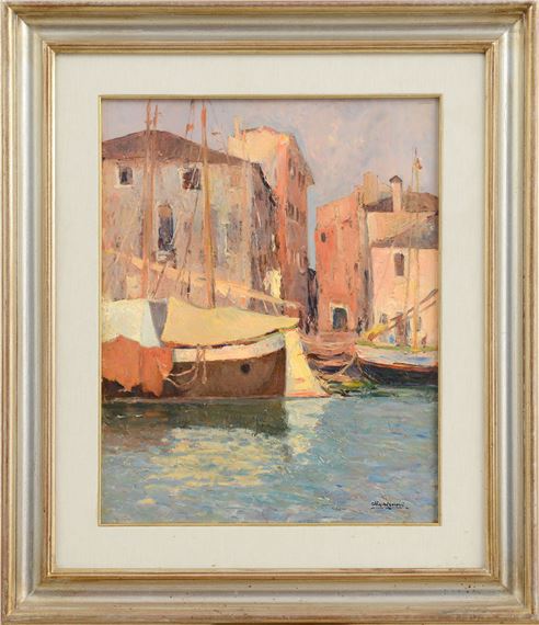 Marina, boats in port by Alberto Cecconi