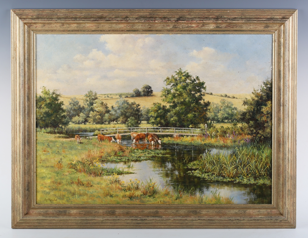 Ann P. Knowler | Cattle Cooling off, Stockbridge | MutualArt