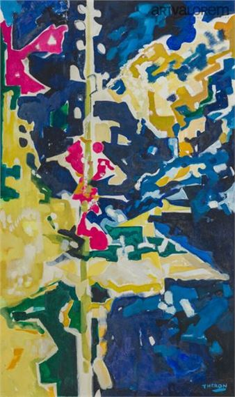 La rose trémière by Pierre Theron, 1978