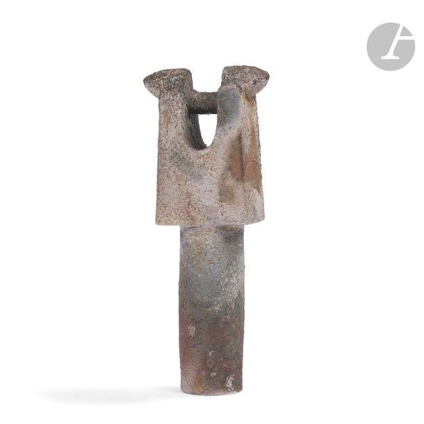 Artwork by Claudine Monchaussé, Totem Sculpture, Made of Sculpture. Stoneware