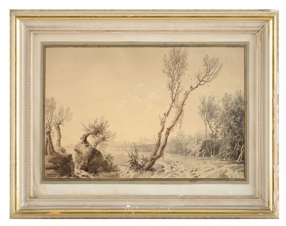 River Landscape by Giuseppe Pietro Bagetti, 1797