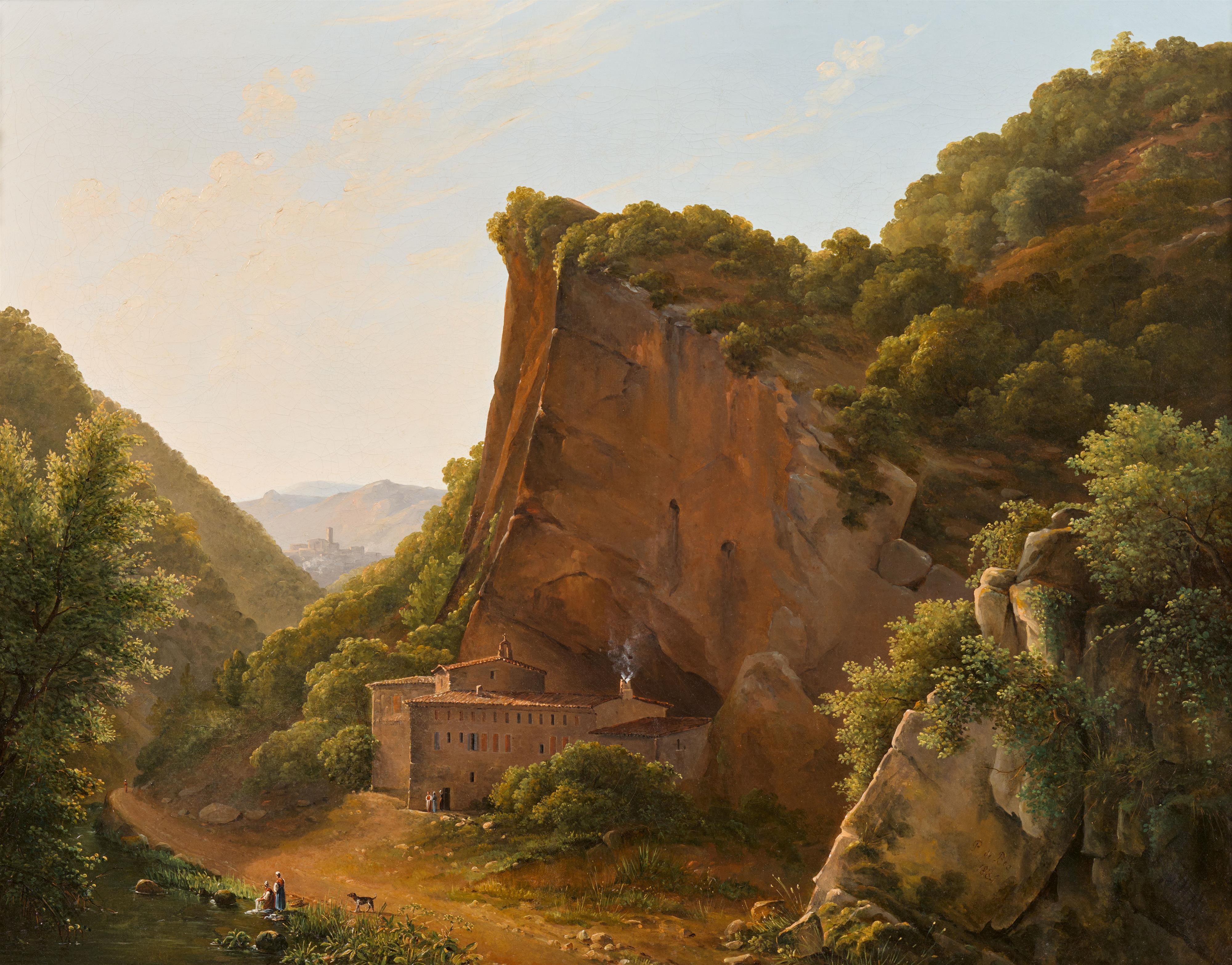 Polydore de Bec | Mediterranean Landscape with Ravine (1834) | MutualArt