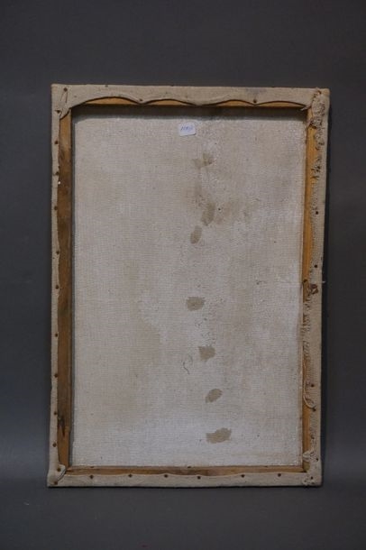 Artwork by Aziz, Woman and child", oil on canvas, sbm, Made of oil on canvas