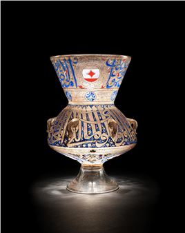 A Mamluk mosque lamp - Egyptian School, 14th Century