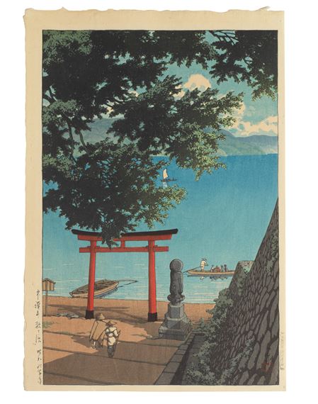 Chuzenji, Utagahama, (Chuzenji, Utagahama) by Hasui Kawase, dated 1931