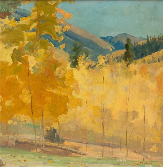 Bert Geer Phillips
(American, 1868–1956)
Valley of Aspens by Bert Phillips