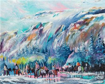 Earl Biss
(Apsáalooke, 1947-1998)
Blizzard Along the Flatirons, 1992 - Earl Biss