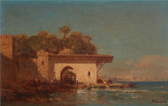 Félix Ziem
(French 1821-1911)
Fontaine près d'Istanbul by Félix Ziem