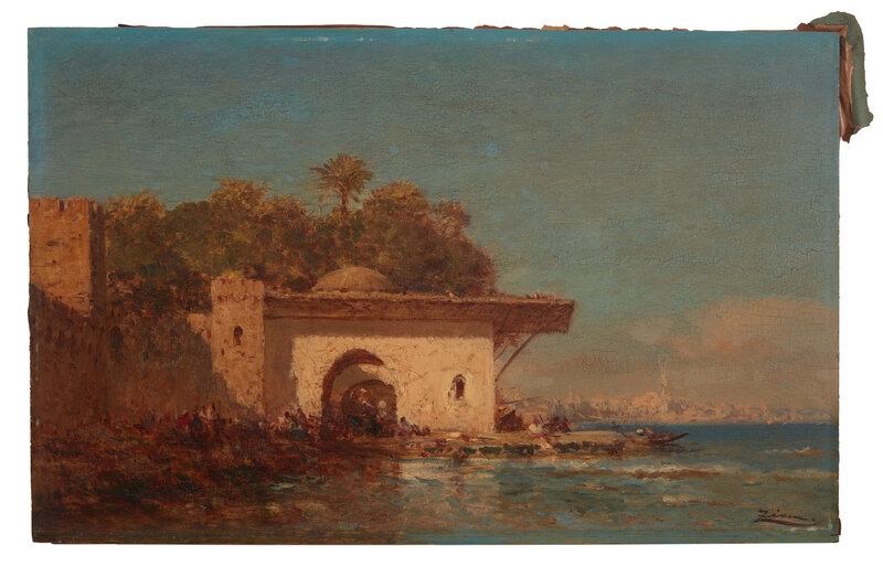 Artwork by Félix Ziem, Félix Ziem
(French 1821-1911)
Fontaine près d'Istanbul, Made of oil on panel