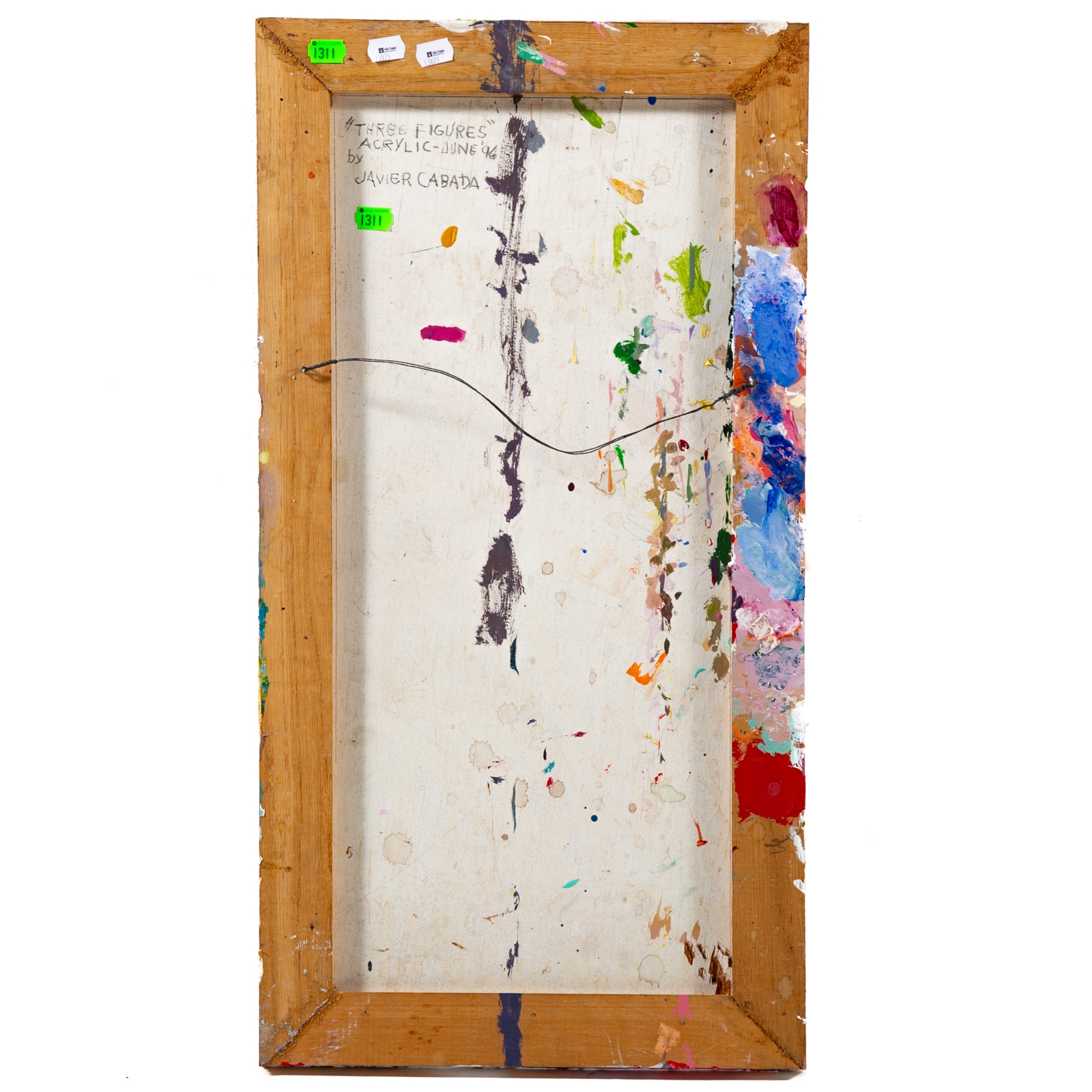 Artwork by Javier Cabada, Three Figures, Made of Acrylic on board