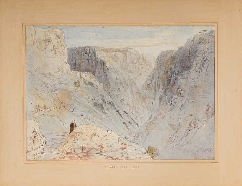Artwork by Edward Lear, Edward Lear
(British, 1812-1888)
Agia Paraskevi, 1857, Made of watercolor over traces of pencil on paper