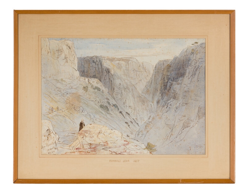 Artwork by Edward Lear, Edward Lear
(British, 1812-1888)
Agia Paraskevi, 1857, Made of watercolor over traces of pencil on paper