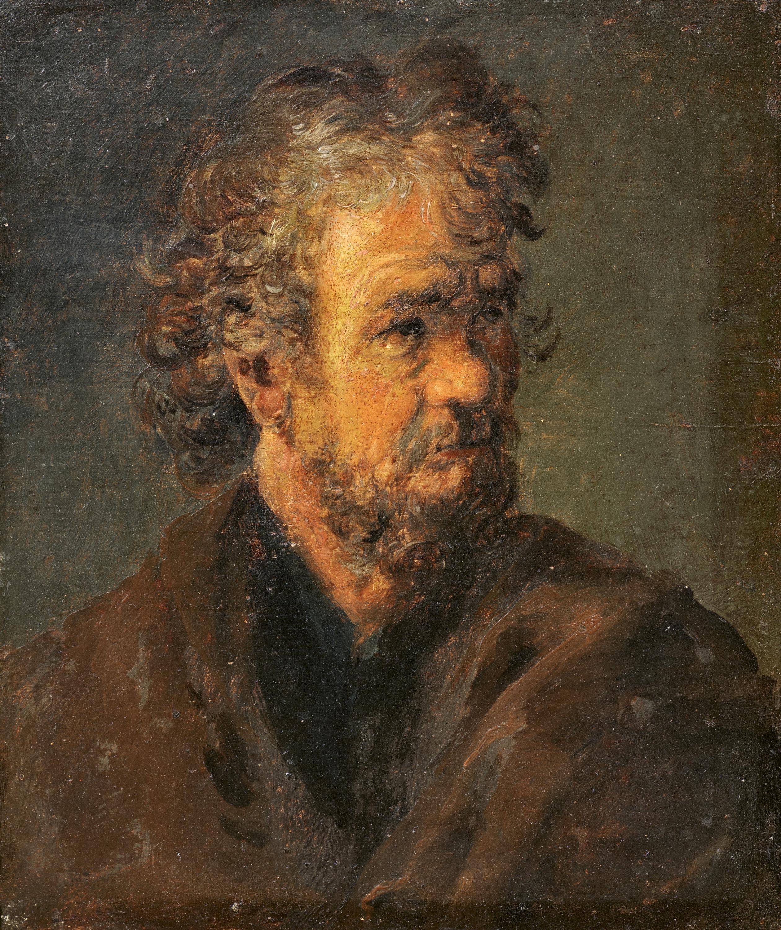 Rembrandt van Rijn | Half-length Portrait of a Bearded Man (1655 - 1669 ...