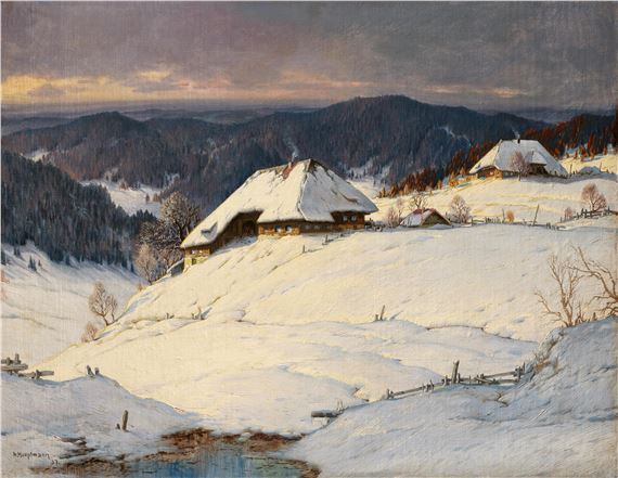 Aufziehender Schneesturm by Karl Hauptmann, 1937