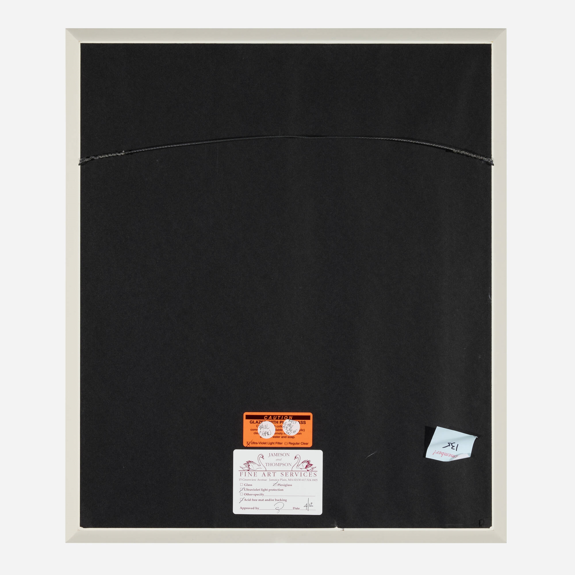 Artwork by Paul Chan, Wht is the nture of lw (from the Artists Space Annual Edition Portfolio 2012), Made of inkjet print with screenprint in colors