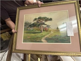HENRY WEBSTER RICE SIGNED WATERCOLOR - Henry Webster Rice