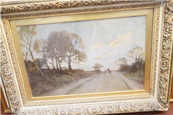 Robert A Kennedy oil on canvas titled Homeward bou - Robert Kennedy