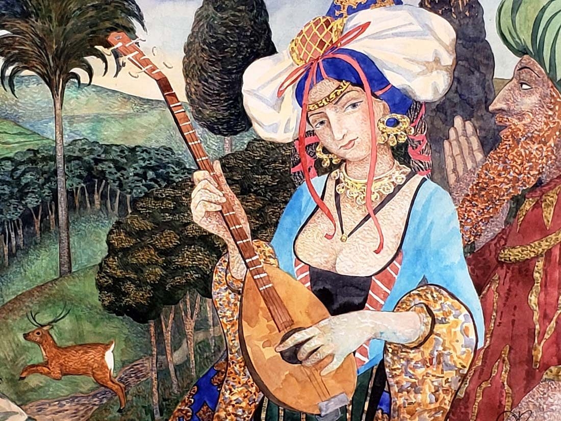 Olga Oreshnikov | Olga Oreshnikova Russian Orientalist Watercolor ...