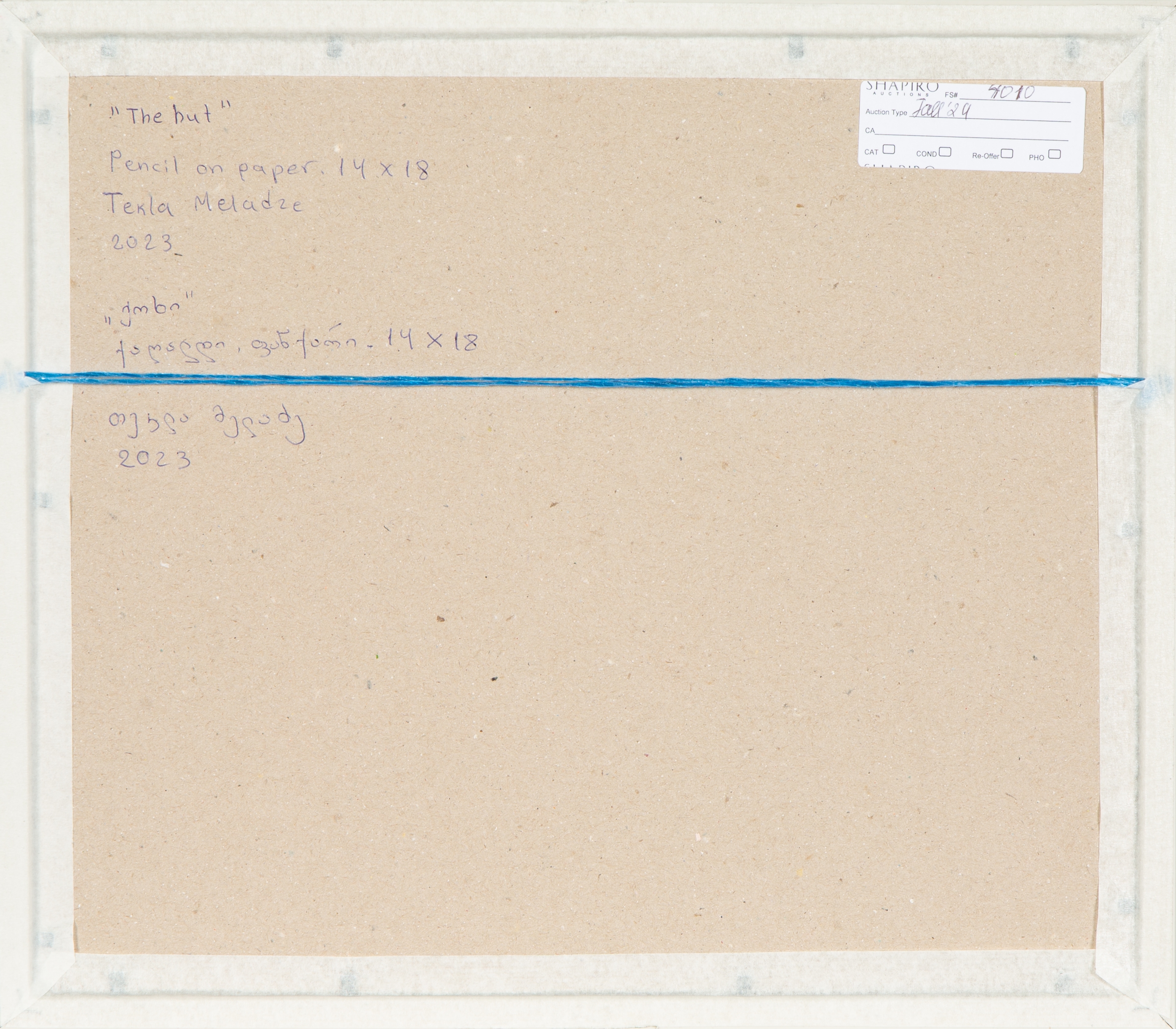 Artwork by Tekla Meladze, The Hut, Made of pencil on paper