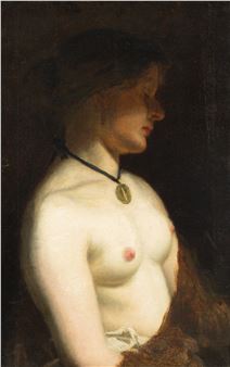 Torso of a Munich Woman oil on canvas 72 x 46 cm (28 3/8 x 18 in.) framed dimensions: 80 x 55 cm (31 1/2 x 21 5/8 in.) EXHIBITED University of Kentucky Art Museum - Thomas S. Noble