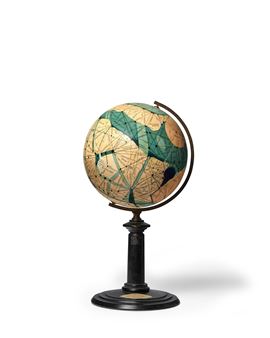 A GLOBE OF THE PLANET MARS BY A FEMALE CARTOGRAPHER - Emmy Ingeborg Brun