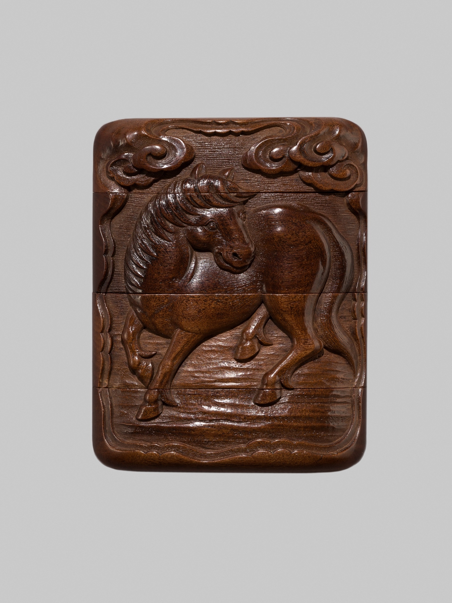 Komatsu Mitsukata | KOMATSU MITSUKATA: A FINE THREE-CASE WOOD INRO WITH ...