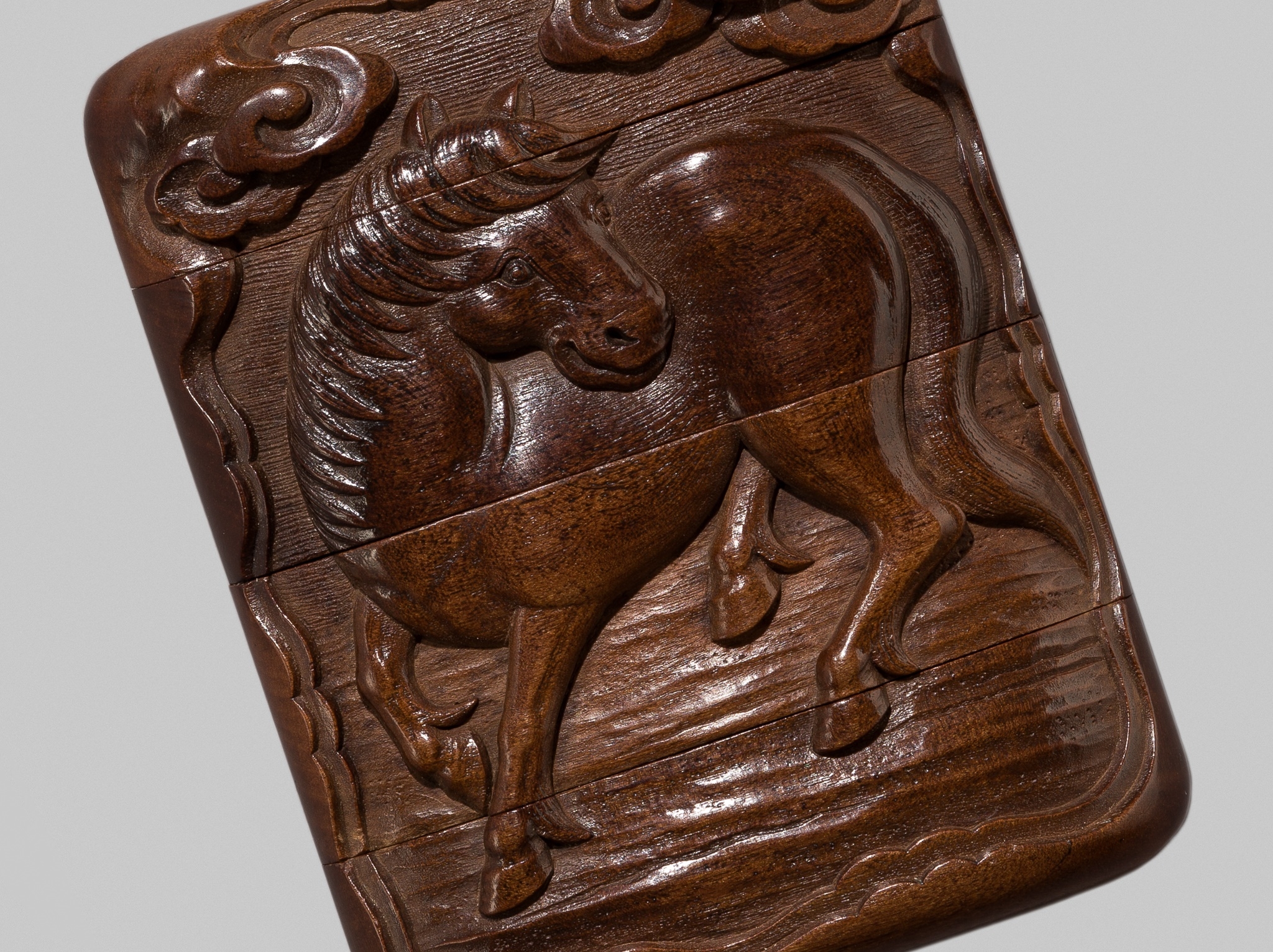 Komatsu Mitsukata | KOMATSU MITSUKATA: A FINE THREE-CASE WOOD INRO WITH ...