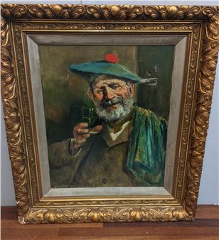 Henri Pitcher - a Scottish man holding a glass - Henry Pitcher