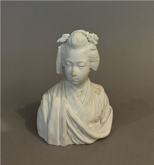 Ytiga NOUMATA (1873-1954) Manufacture Nationale de Sèvres Flowering Cookie sculpture signed and marked Sèvres Dirt H : 16 cm - Ytiga Noumata