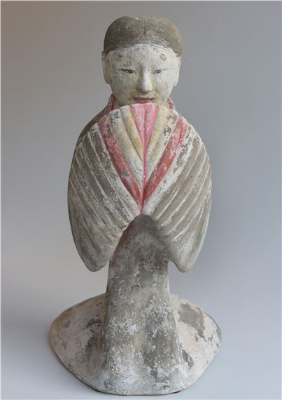 A Chinese ceramic Han Dynasty Kneeling Dancer by Chinese School, Sept 2014