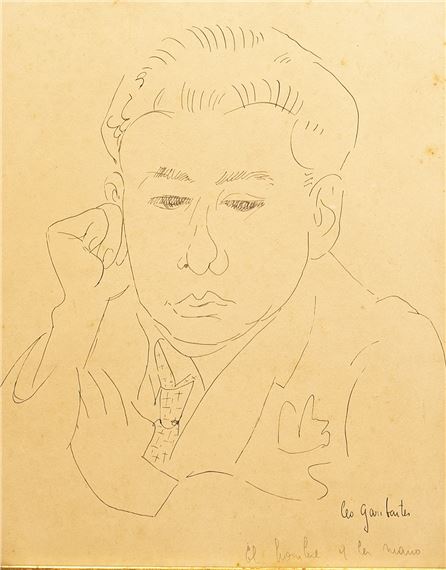 El hombre y la mano by Leónidas Gambartes