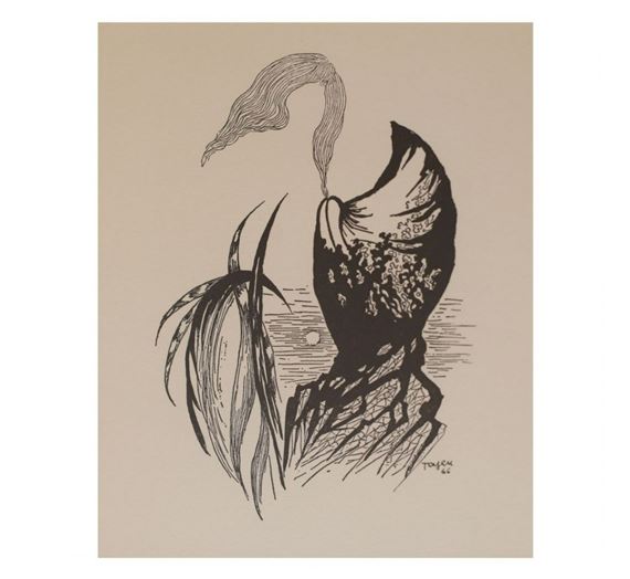 ZA SVITU MĚSÍCE by Toyen, 1966