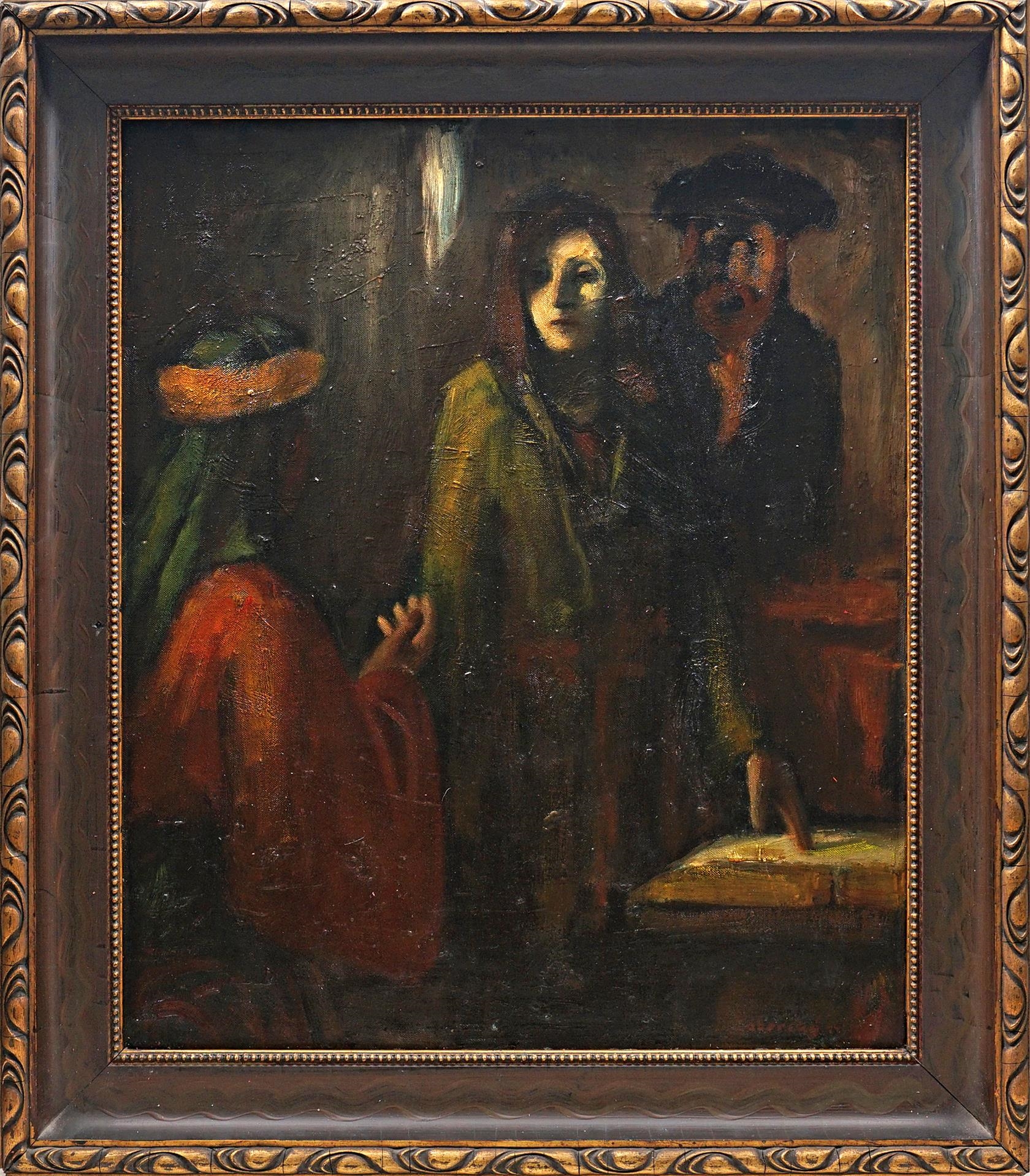 European School, 19th Century | Tři postavy v šeru | MutualArt
