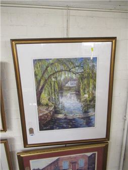 PASTEL LANDSCAPE BY JOHN PATCHETT - John Patchett