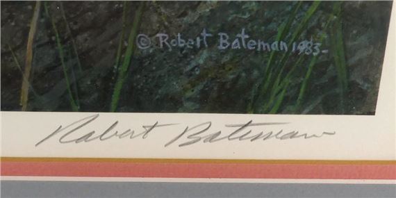 Robert McLellan Bateman | Ruby-Throat and Columbine | MutualArt