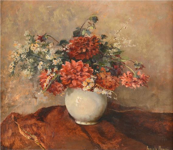 Vase of flowers by Angiola Meucci