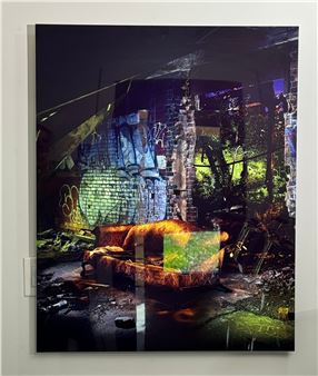 Xavier Nunez ‘Alleys & Ruins no. 147 Dequindre Couch’ Limited Edition Metal Print (retail $1675 - Xavier Nunez
