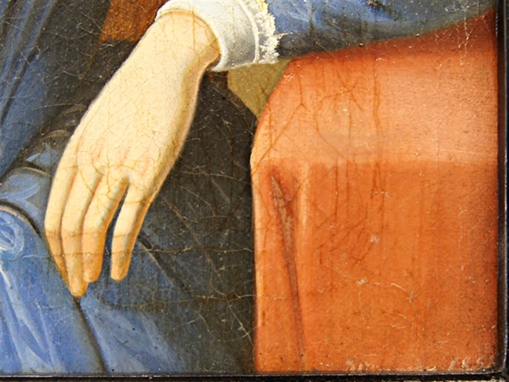 Artwork by Fritz Wimmer, Dívka, Made of Technika: Olej na plátně, datace: 1851