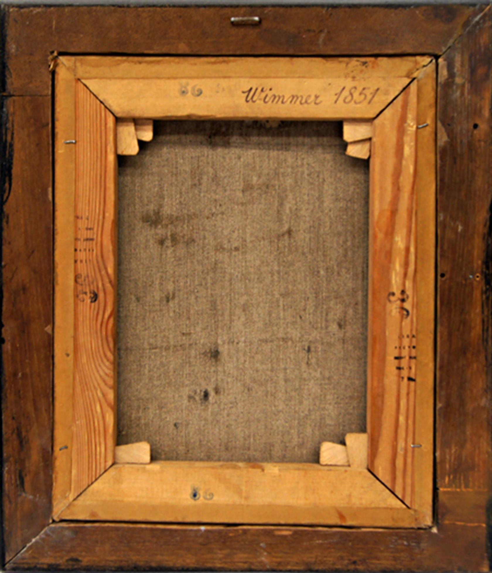 Artwork by Fritz Wimmer, Dívka, Made of Technika: Olej na plátně, datace: 1851