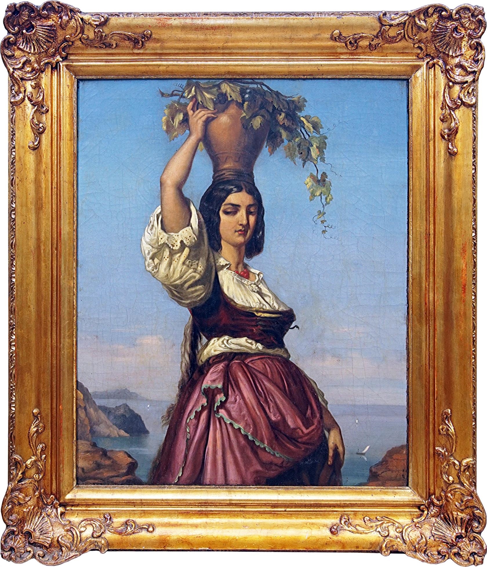 Artwork by Ludovico Seculin, Mladá toskánka, Made of Technika: Olej na plátně