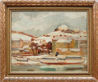 Zimní přístav na Smíchově - František Hřivna