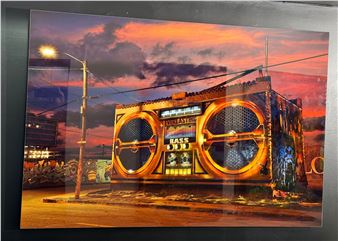 Xavier Nunez ‘Alleys & Ruins no. 153, Boom!’ Limited Edition Metal Print (retail $1675 - Xavier Nunez