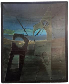 Marc ALDINE (1912-1972) Les flots Payens - 1966 Huile sur toile - Georges-Noël Béraud‏